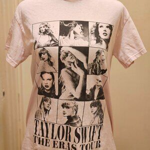 Pink Taylor Swift Eras Concert Tour T Shirt. Women's Small